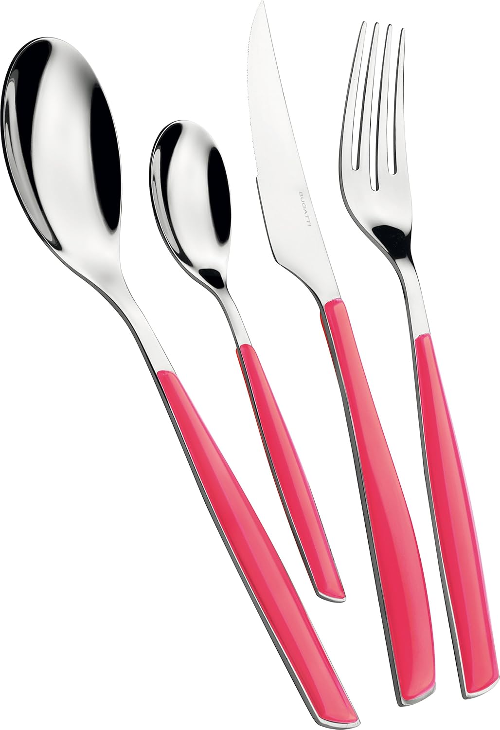 BUGATTI Glamour, Juego de Cubiertos para 6, 24 Piezas Acero Inoxidable 18/10 Naty Shop Rose Paradise