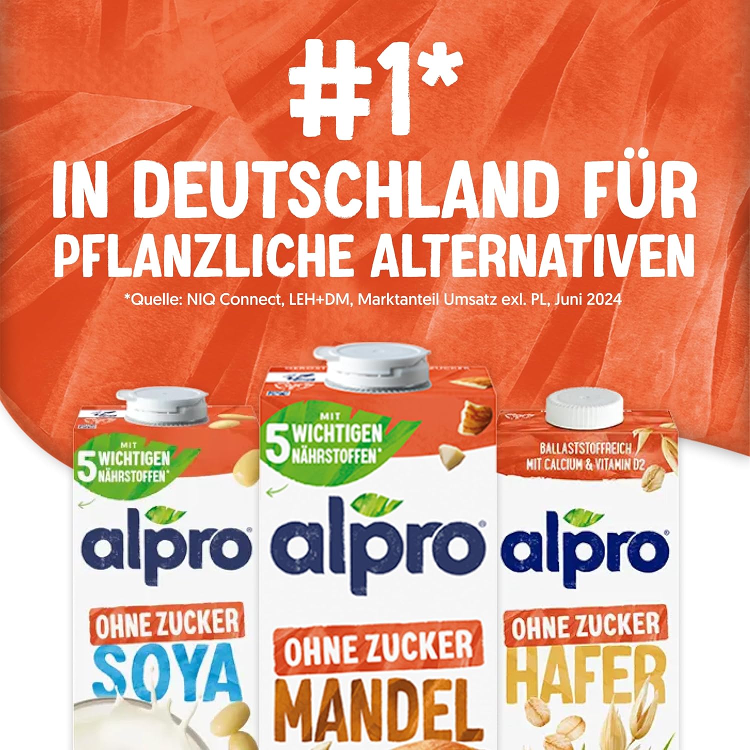 Alpro Mandeldrink Sin Azúcar - Fuente De Calcio Y Vitaminas