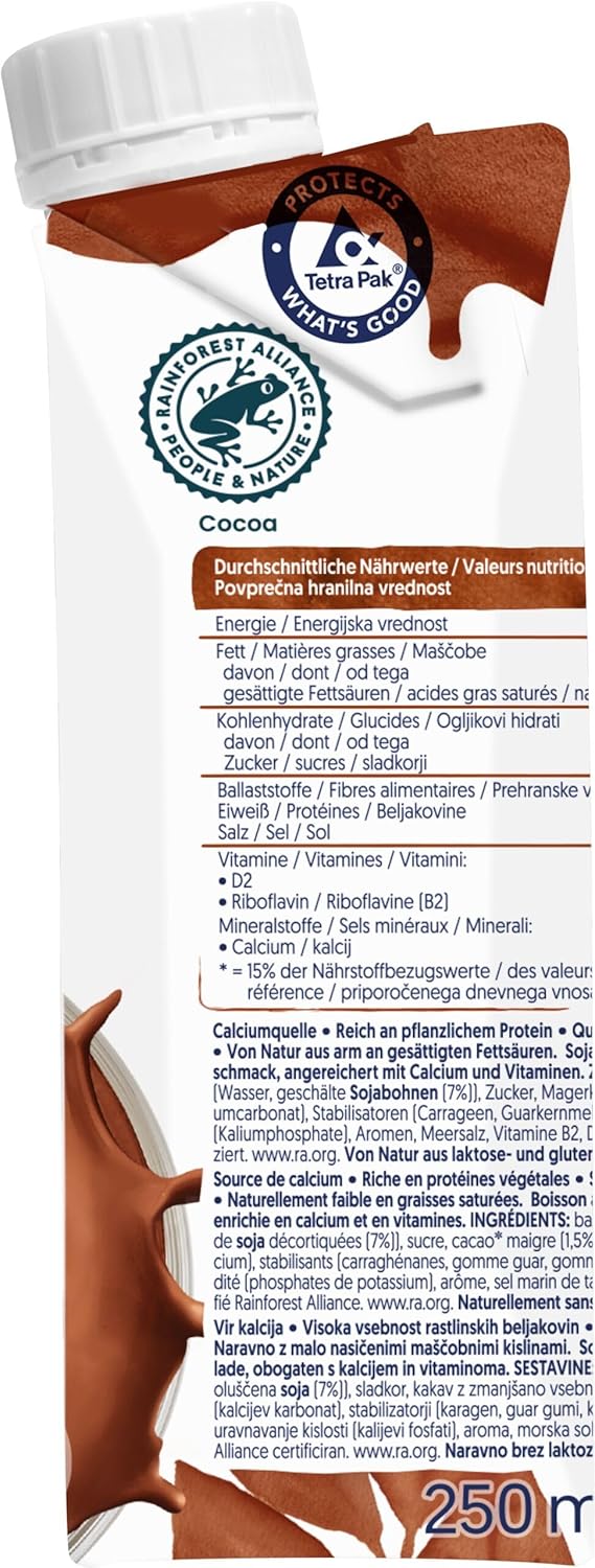 Bebida de soja con chocolate Alpro: vegana, sin lactosa y sin gluten