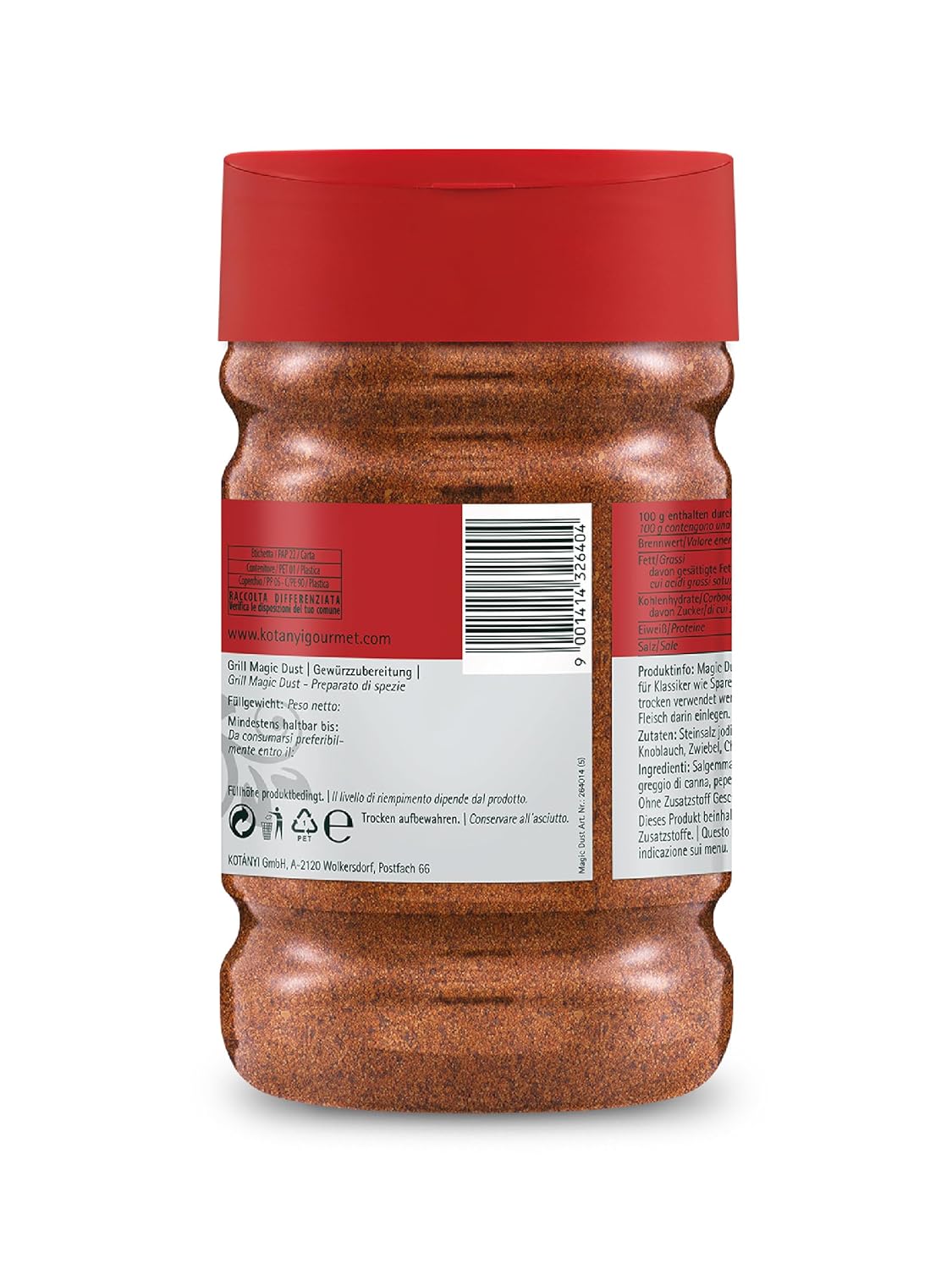 Kotányi Magic Dust Grill Condimento para asar - Sabor perfecto