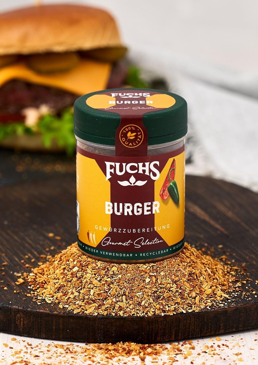 Mezcla de condimentos para hamburguesas Fuchs: sabor intenso para las hamburguesas