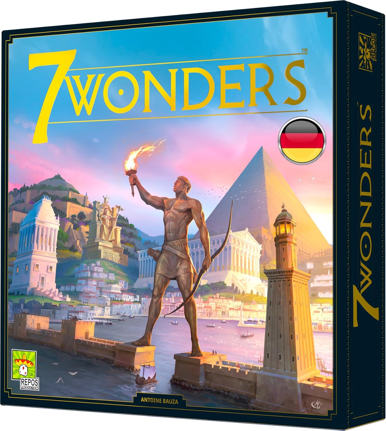 Asmodee 7 Wonders Duel, Juego básico, Juego de conocedores, Juego de estrategia, 2 jugadores, A partir de 10 años, 30 minutos, Alemán
