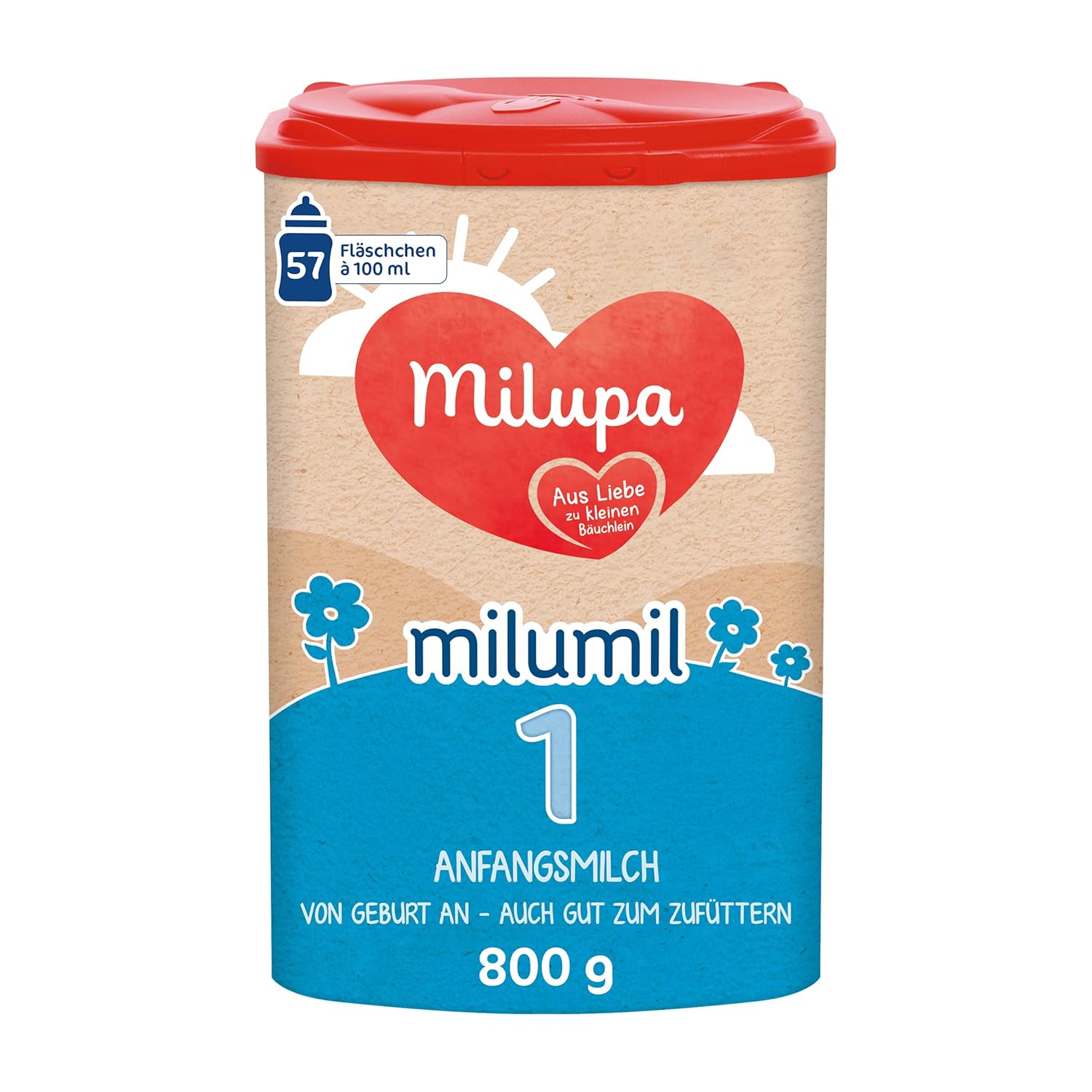 Milupa Milumil Pre, Leche en polvo para bebés - Con nutrientes importantes y sin aceite de palma - 800 g Naty Shop 800 gramos Milumil 1