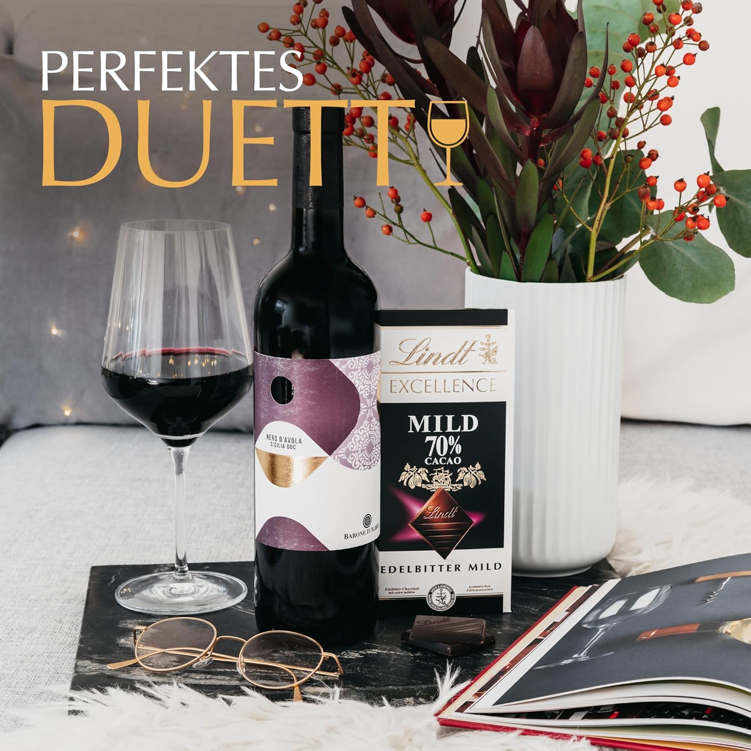 Lindt Excellence Barrita 78 Percent Cacao - Barrita Vegana Persistencia Intensidad Cacao 100g Ideal Regalo