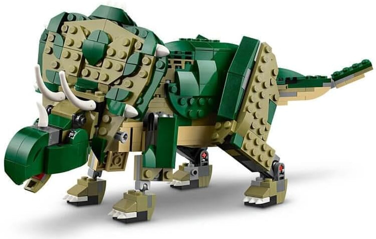 LEGO Creator T.Rex, Dino Triceratops o Pterodáctilo Transformable 3 en 1, Modelo de Dinosaurio Móvil para Niños, Regalo para Niños y Niñas 31151 Juegos de Construcción Besuche den LEGO-Store