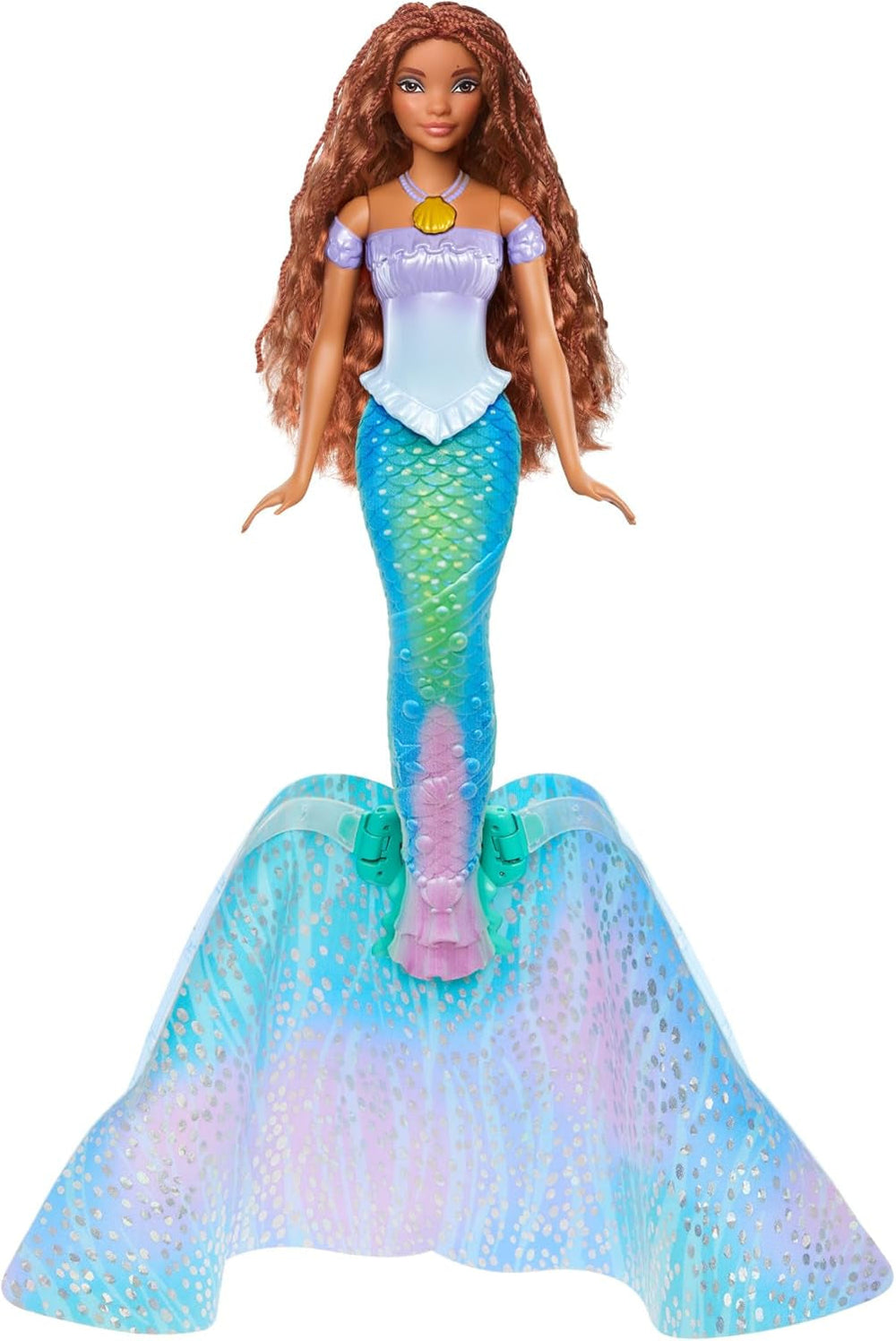 Mattel Muñeca Princesas Disney Ariel, Inspirada en La Pelicula La Sirenita, Transformación: Juguete Hombre Sirena, Móvil, Regalos Disney, Juguetes 3 Años, HLX13 Muñecas Naty Shop