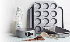 Bandeja para hornear muffins Kitchencraft, cubierta antiadherente, capacidad para 12 muffins, moldes y bandejas para hornear de 35 cm x 27 cm Naty Shop