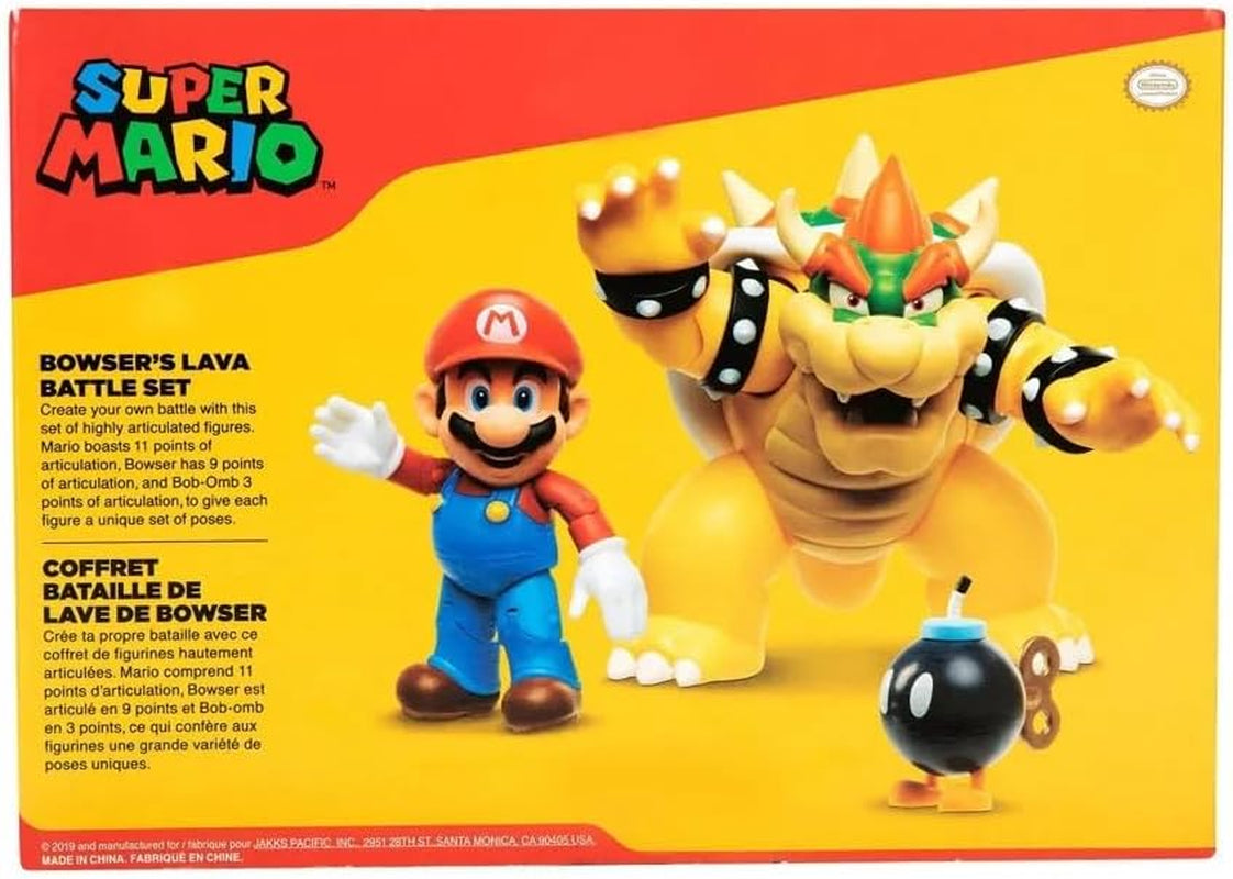 Nintendo Super Mario Bowser 18Cm Vs. Set de figuras de Mario (Oleada 1) Figuras de acción Naty Shop