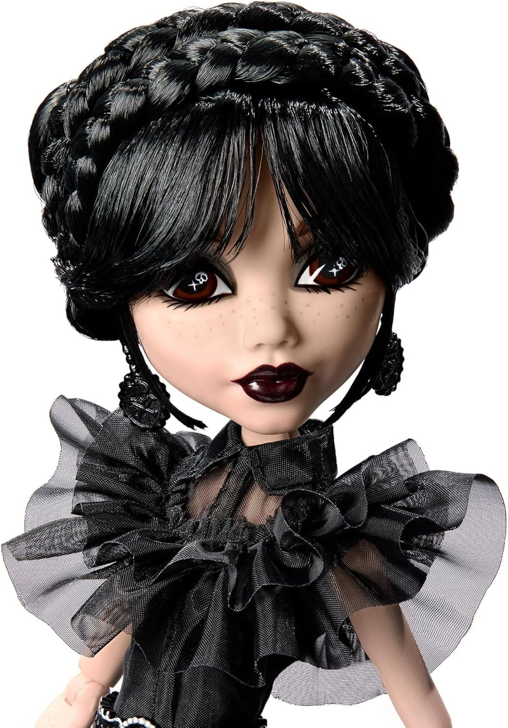 Muñeca Monster High Wednesday, figura coleccionable Rave'N Wednesday con vestido negro inspirado en el escenario de baile gótico, accesorios premium y soporte para muñecas, HXJ03 Naty Shop Dolls