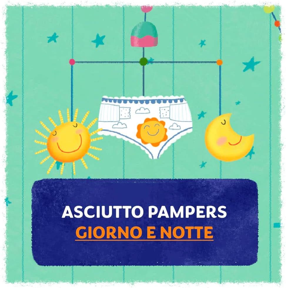 Pampers Soarele si Luna scutece, unisex, junior, mărimea 5 (11-25 kg), 120 scutece Mama si Copilul Naty Shop