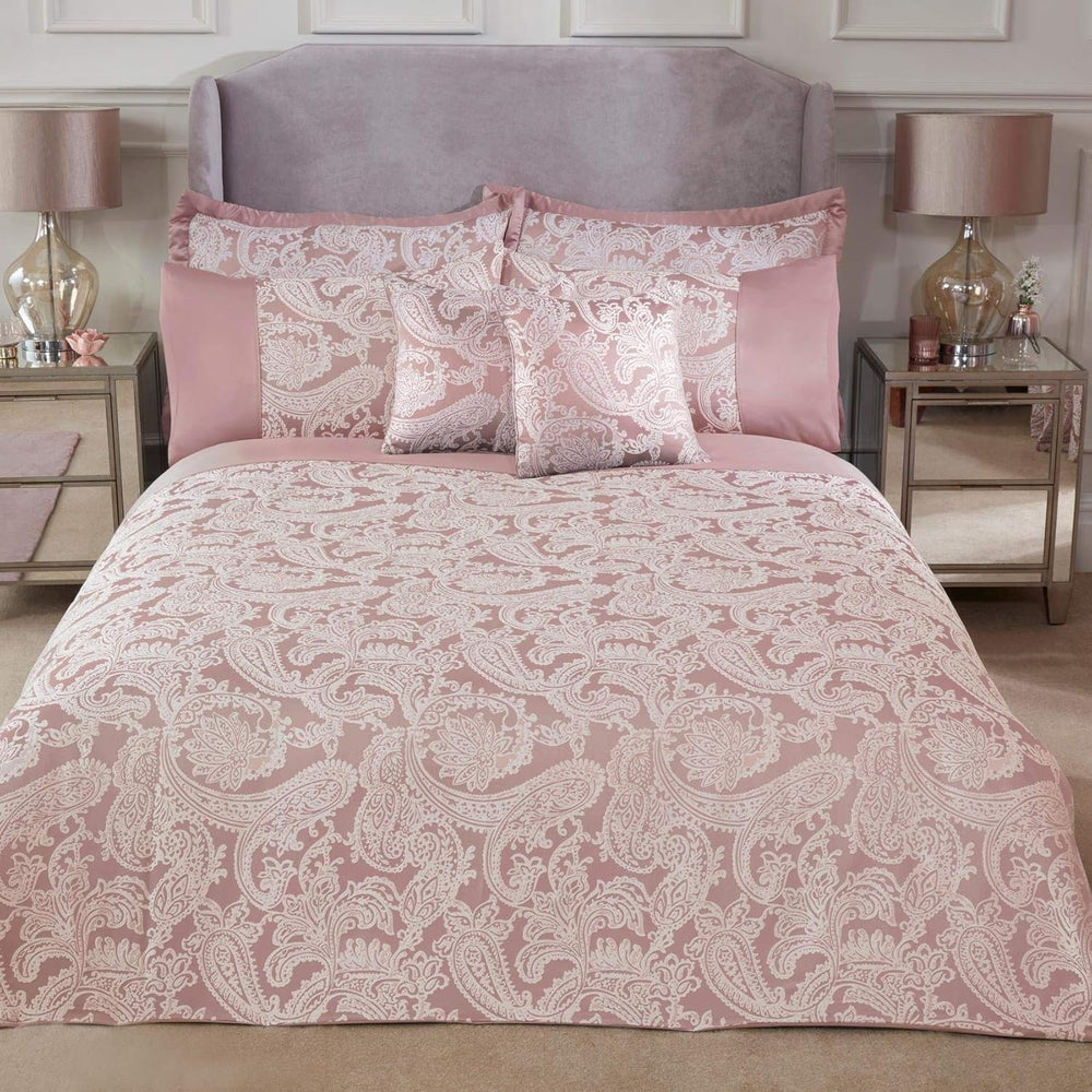 Colcha Duquesa para cama king size, 100% poliéster, color crema Camas y Edredones Emma Barclay Rosa Blush Cama individual