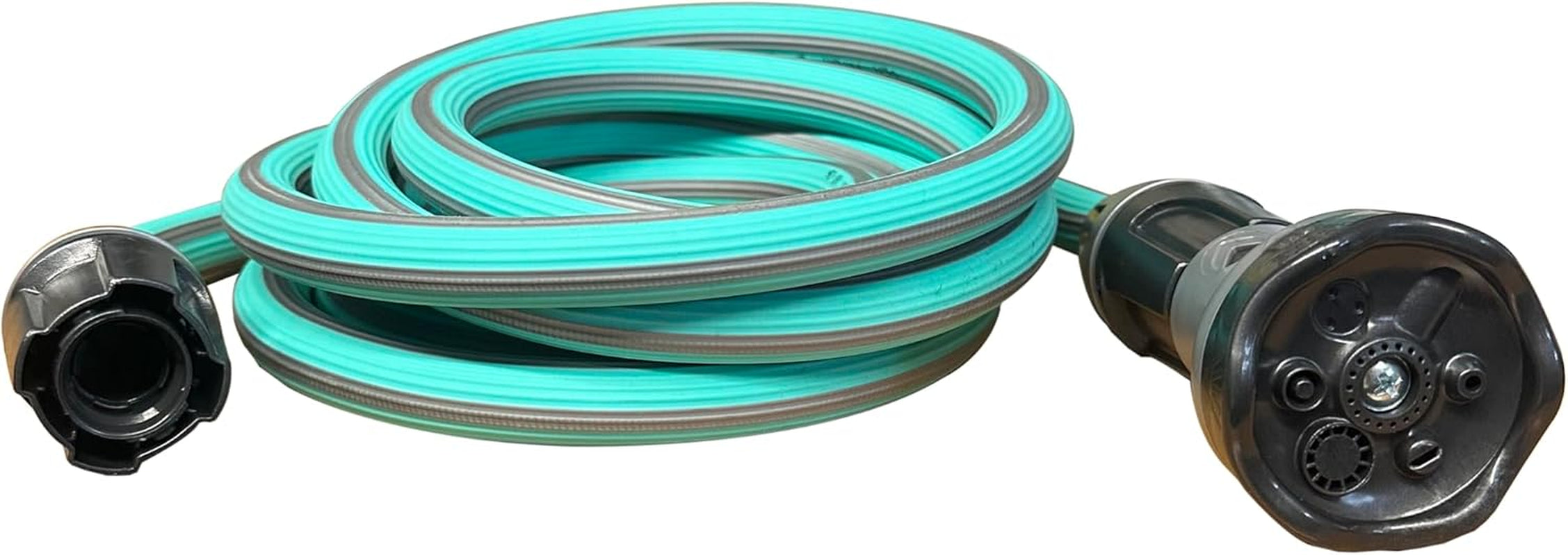 Furtun de grădină extensibil până la 7,5 metri, 1/2" (12,5 mm), cu duș de mână și 8 funcții, Idroeasy