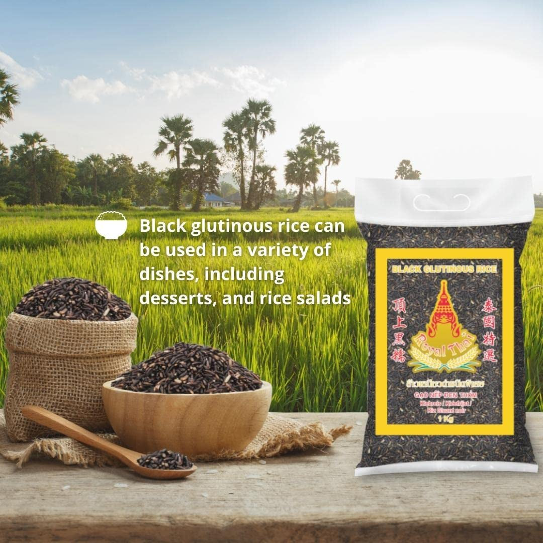 ARROZ ROYAL THAI - Arroz negro pegajoso - 1 x 1 KG