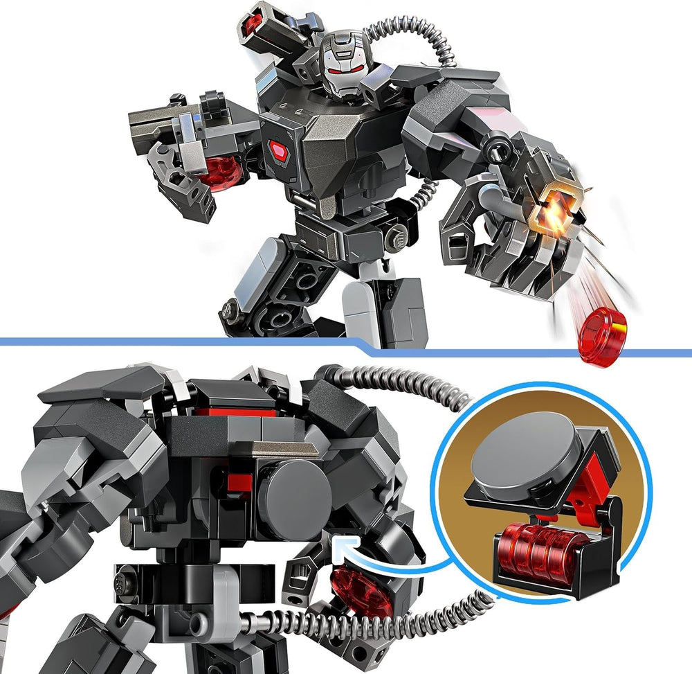 LEGO Marvel Máquina de Guerra Mech, Superhéroe de 3 disparos, juguete para construir para niños, figura de acción legendaria del MCU, regalo para niños y niñas de 6 años, 76277 Juegos de construcción Beuche den LEGO-Store