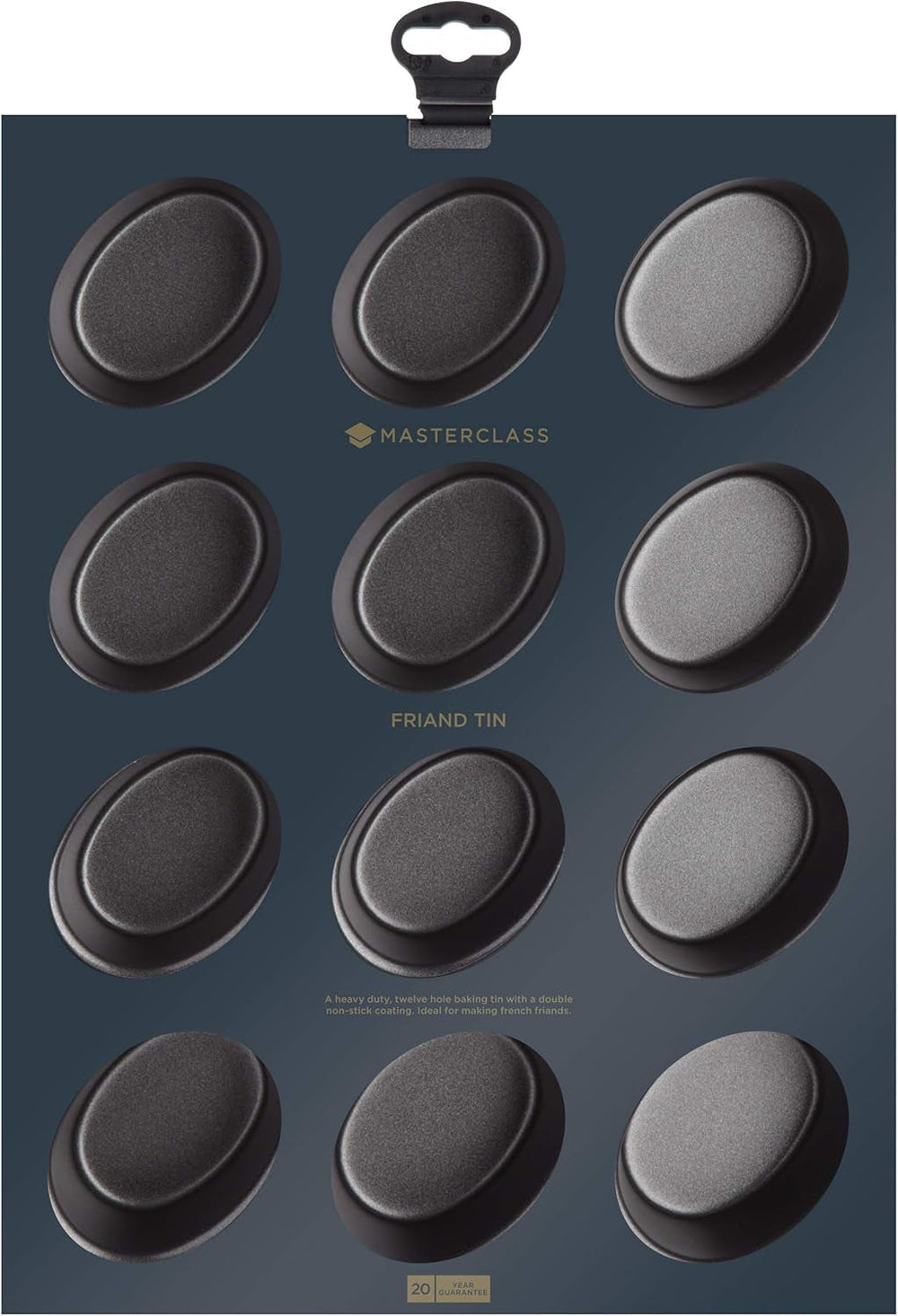 Sartén Friand Masterclass - 12 Huecos, Grau Moldes y bandejas para horno Naty Shop