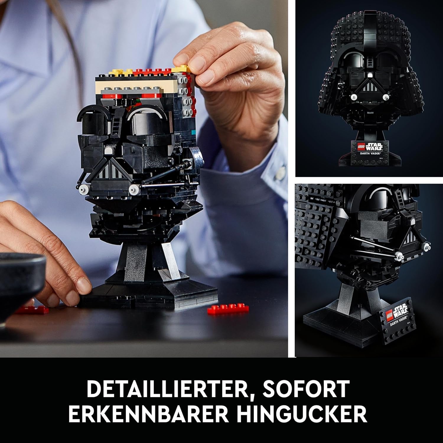 LEGO Star Wars Juego de construcción de casco de Darth Vader para adultos, idea de regalo para hombres, mujeres, él o ella, modelo de colección para construir y exhibir 75304 Juegos de construcción Besuche den LEGO-Store