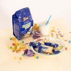 Mini Obleas de Chocolate Blanco Tirma | (16 unidades x 13,5g), 216g | Relleno de crema delicado | Sin OGM | Apto para vegetarianos | Empaquetado individualmente | merienda empacada