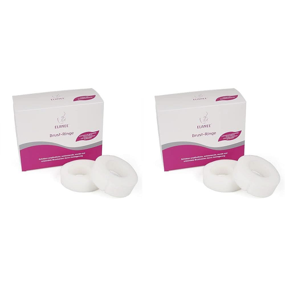 ELANEE Brust-Ringe, Schutz Der Brustwarze Bh-Kontakt Durch Hohllagerung, Ideal Bei Wunden, Entzündeten Brustwarzen Durch Stillen, 10 Stück (222-00) Accesorios Alimentación y Lactancia Bebe Naty Shop 10 Stück (2Er Pack)