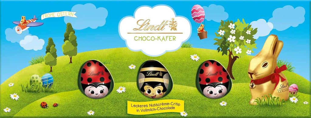Lindt Schokolade Osterfreunde Choco-Käfer | 100 G | Schokoladen-Käfer Aus Vollmilch-Schokolade Mit Nusscrème-Crisp | Oster Schokolade Für Kinder | Schokoladengeschenk Naty Shop Default Title