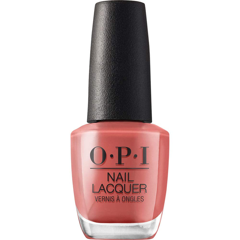 OPI Nail Lacquer en tonos de rojo y naranja - Esmalte de uñas de secado rápido, resistente a las astillas y de larga duración - dura hasta 7 días - con cepillo ProWide extra ancho