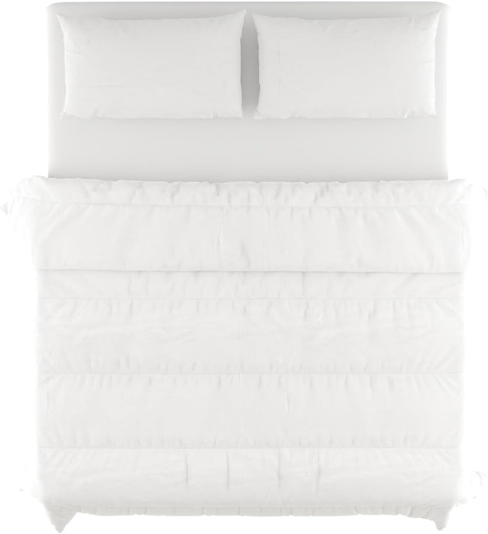 Edredón Prestige Made in Italy, verano, blanco, 250 X 200 Cm Edredones y colchas Naty Shop