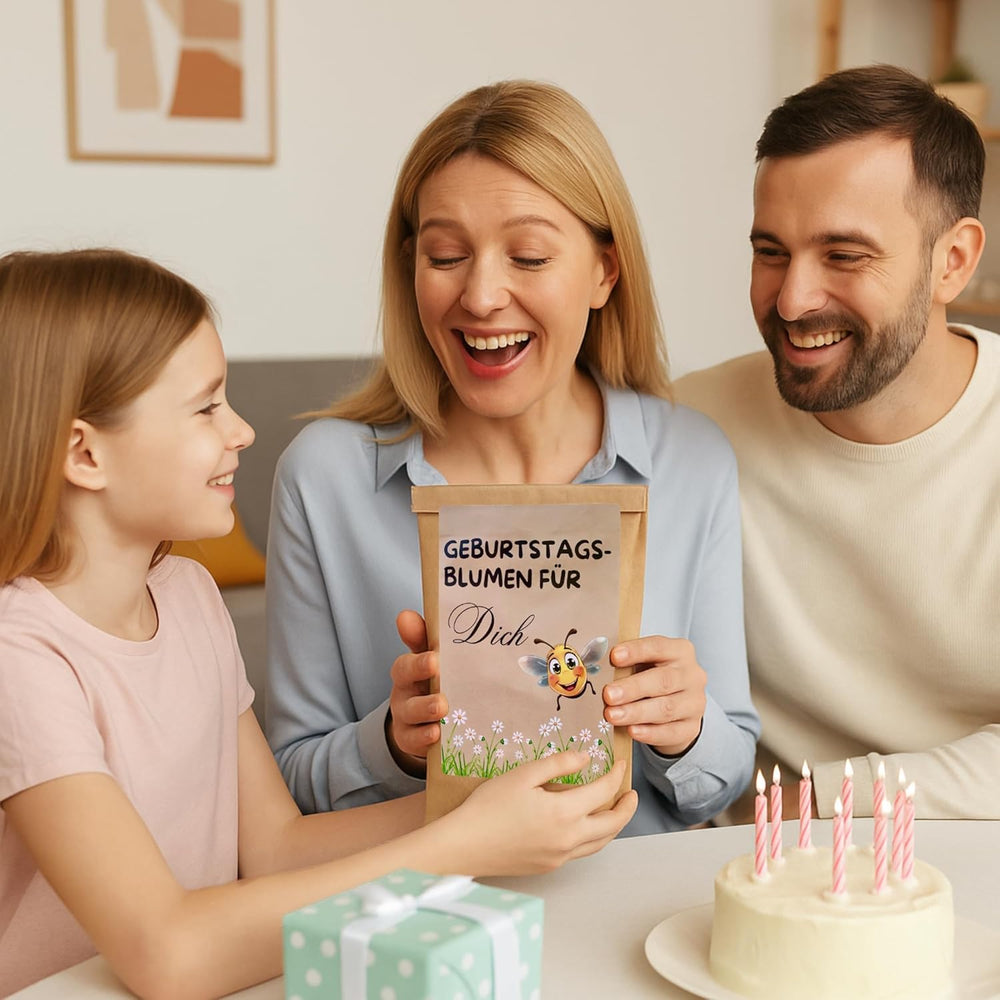 Regalo de cumpleaños, Kit de plantación de flores de cumpleaños, Bolsa de regalo sorpresa, Regalo de cumpleaños para mujeres, Semillas de flores para plantación individual