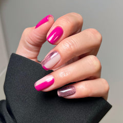 Esmalte de uñas UV Semilac Hybrid 436 Borgoña potente 7 ml Colección Even Better Together