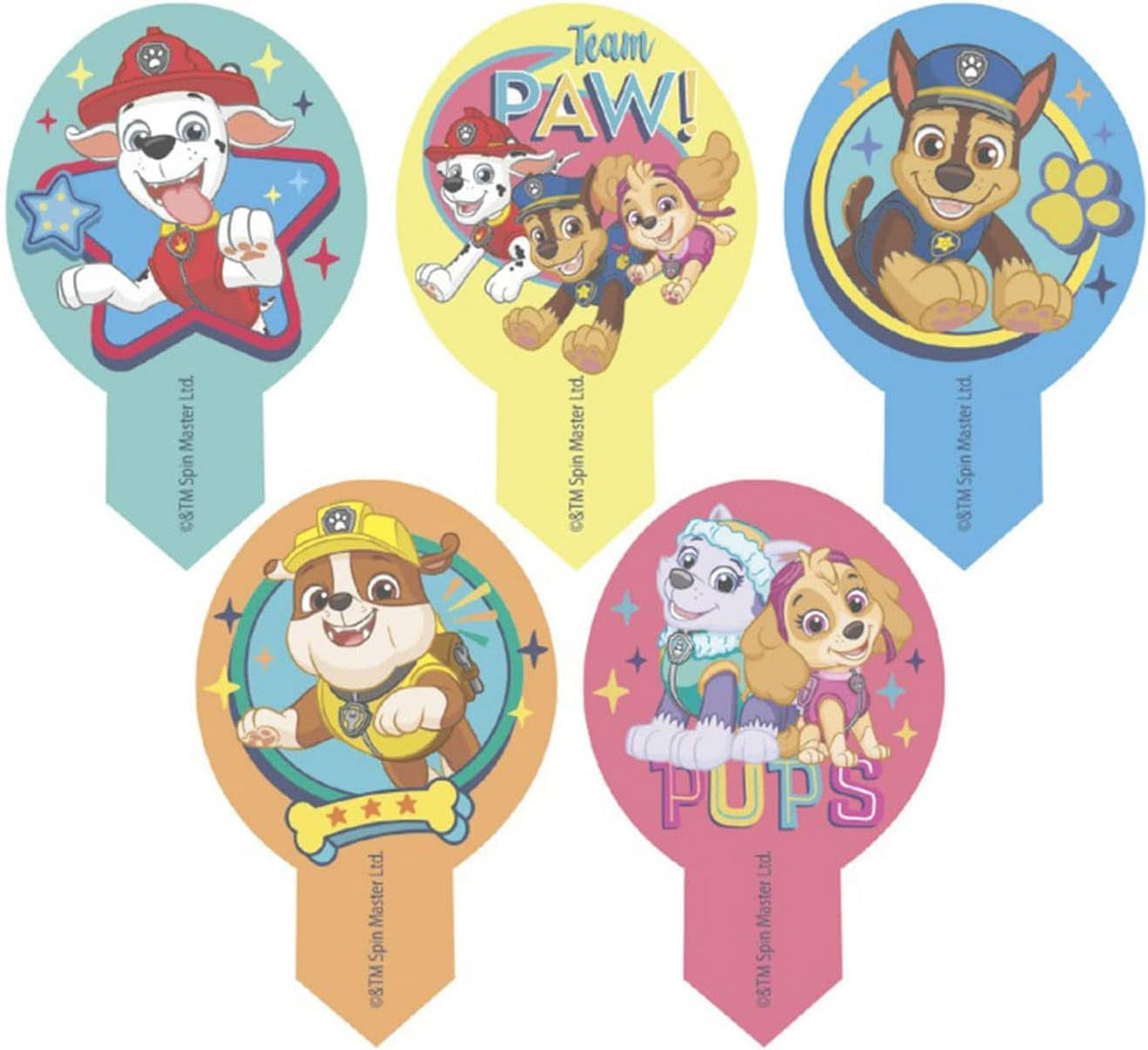 Dekora, decoraciones comestibles para tartas de la Patrulla Canina dekorapin, 20 obleas de papel comestible - 6,5 x 4 cm naty shop título predeterminado