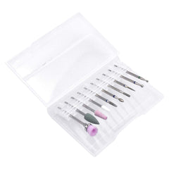 10 Stück Nagelbohrer Bits, Nagelfräser, Wolframlegierung Nagelfräser Bits, Professioneller Nagelfräser, Gelnägel Zubehör Nageldesign Zubehör Für Maniküre Pediküre Entfernen Nail Art