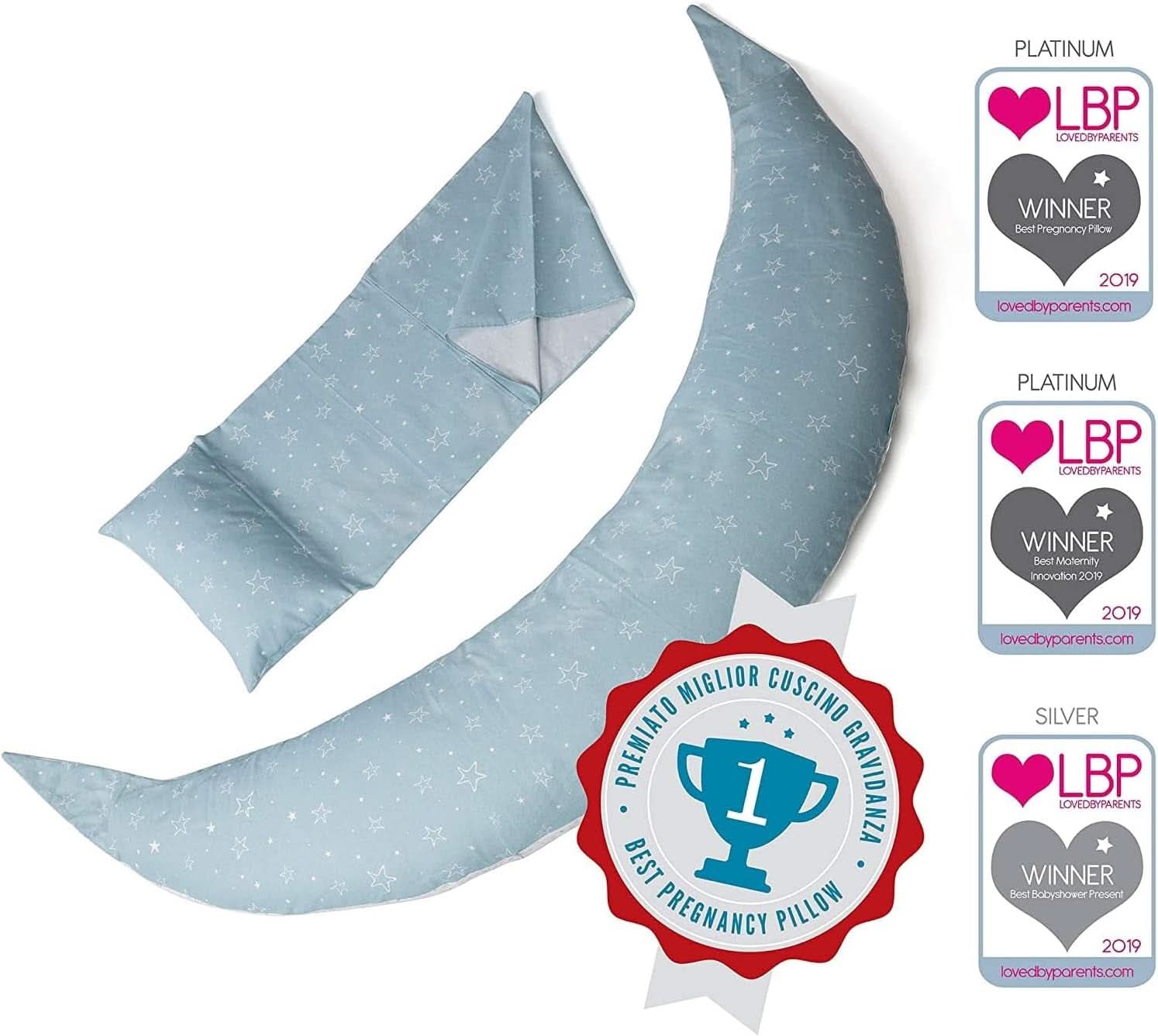 Nuvita 7100 Dreamwizard, Almohada de lactancia, multifuncional 12 en 1 con soporte lumbar regulable Accesorios Alimentación y Lactancia Bebe Naty Shop