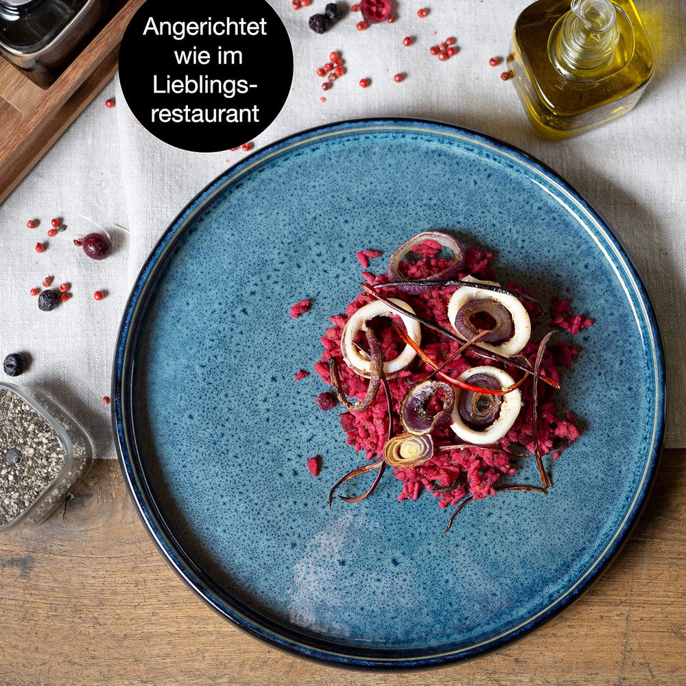 Set de veselă Moritz & Moritz SOLID din gresie, format din 18 piese, pentru 6 persoane - set de veselă pentru 6 persoane, format din 6 farfurii de cină, 6 farfurii garnitură și 6 farfurii de sumă