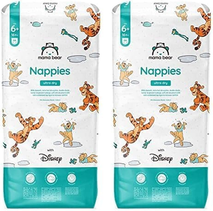 Marca Amazon: Mama Bear Disney Pañales ultra secos, tamaño 3 (4-9 kg) - Caja mensual, blanco, 172 unidades (2 paquetes de 86)