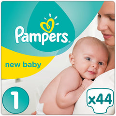 Pampers New Baby talla 1 Recién nacido 2-5 kg ​​Paquete de transporte, paquete de 4 (4 x 23 piezas)