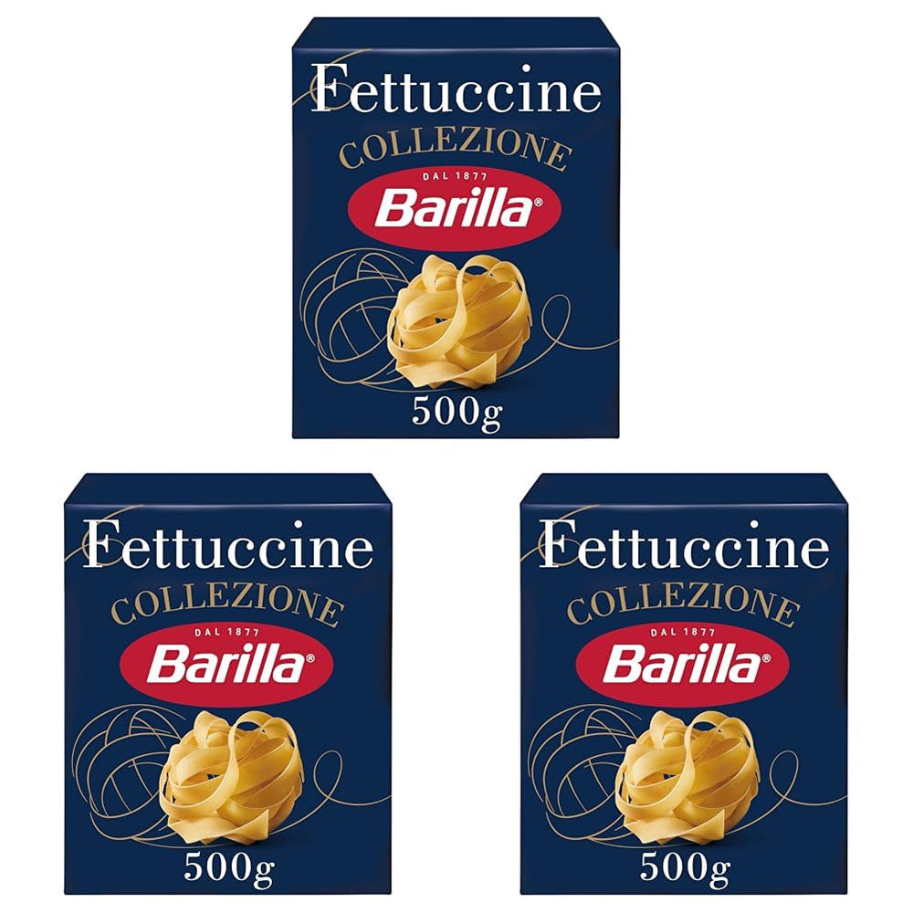 Pasta Barilla Collezione Fettuccine, (1 x 500 g) (Paquete de 3)