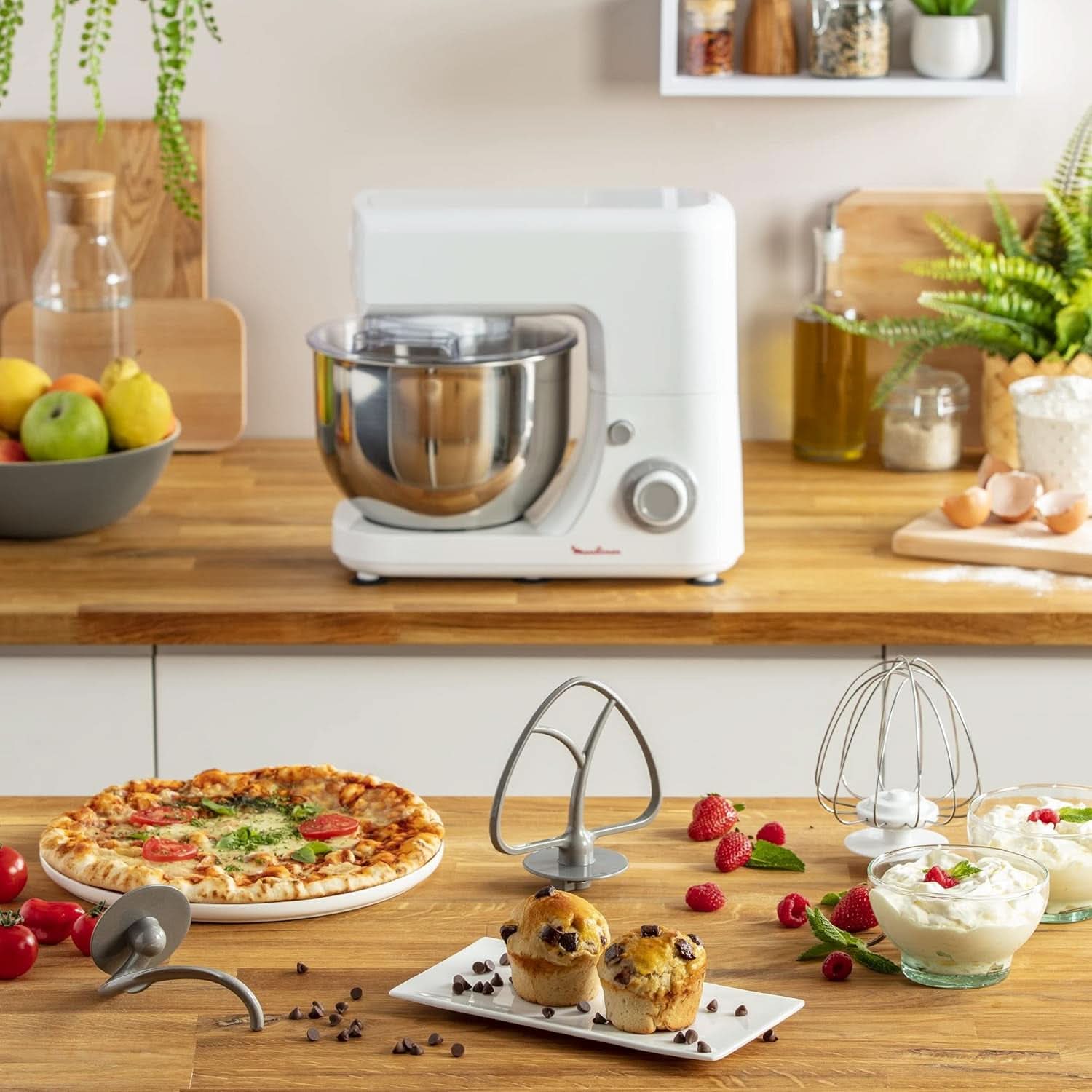 Robot de bucătărie multifuncțional Essential, 800 W, 6 setări de viteză, Bol din oțel inoxidabil, 4,8 L Mama si Copilul Naty Shop