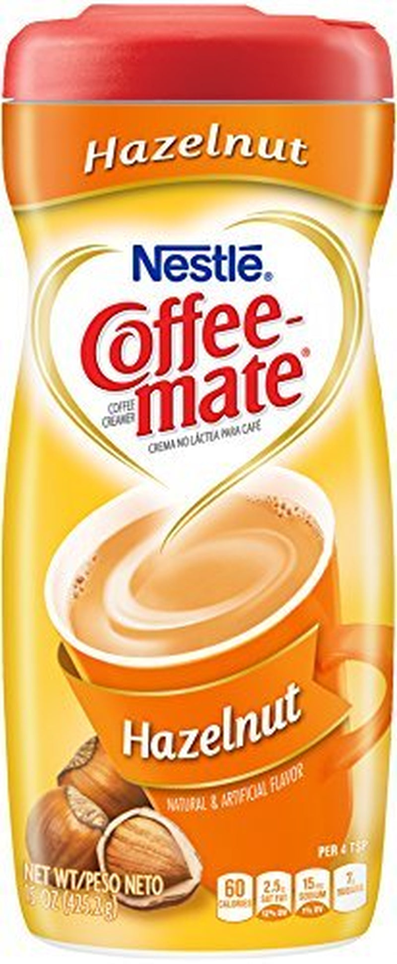 Crema para café en polvo de avellana Coffee-Mate, paquetes de 15 onzas (paquete de 6) por Coffee-mate [Foods]