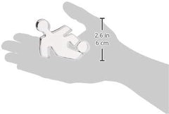 Formă de biscuiți în formă de fotbalist, aprox. 9 cm, argintie