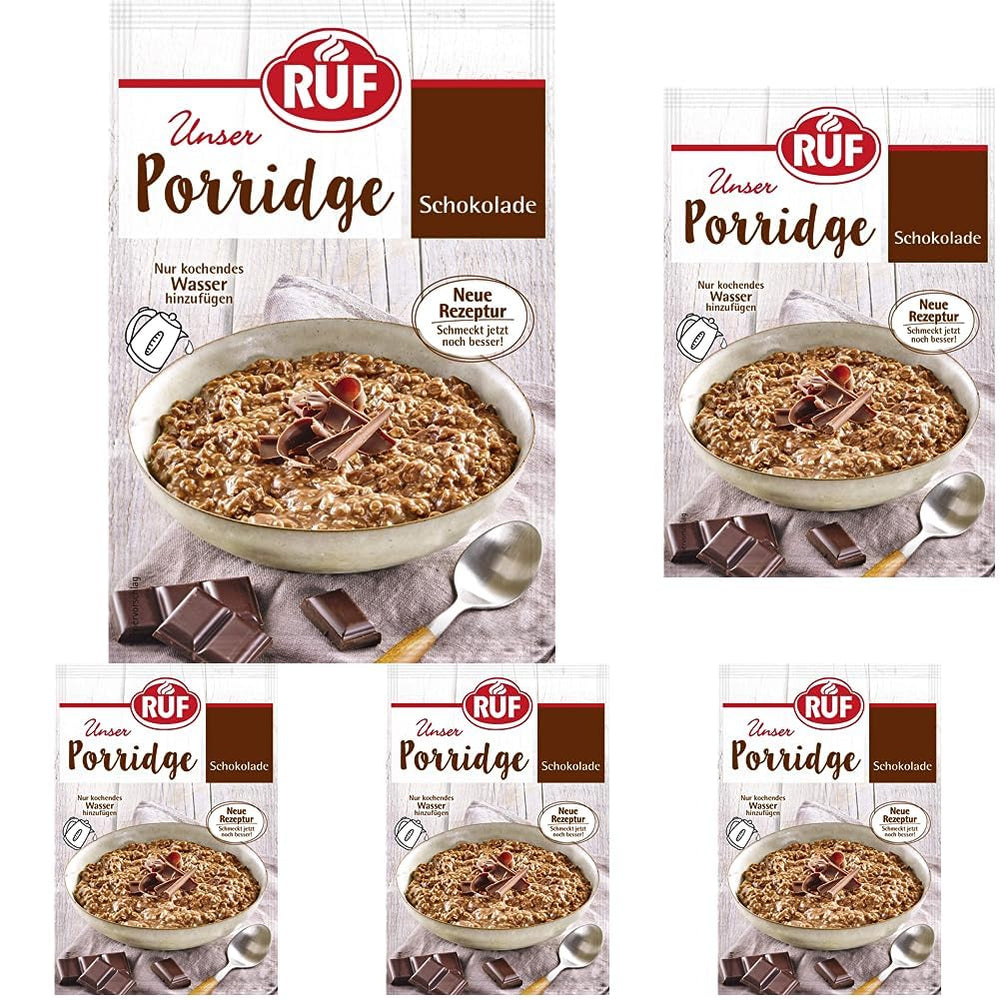 Avena instantánea RUF con fresas y vainilla, una comida de verano con avena lista en 3 minutos, 1 sobre x 65g