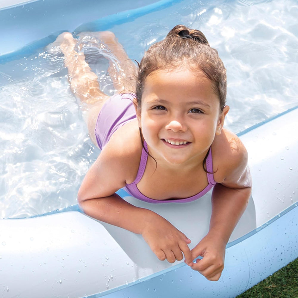 Piscina rectangular Intex - Piscina elevada para niños - Piscina para niños - 166 x 100 cm x 25 cm - Para mayores de 2 años