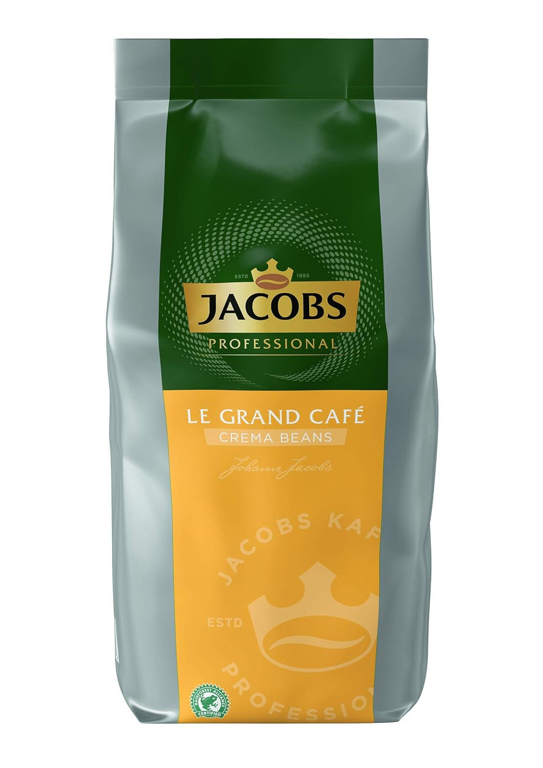 Jacobs Professional Le Grand Café Crema, café entero en grano 1kg, Suave, Intensidad 2/5 Café Naty Shop 1 Kg Le Grand Café Crema