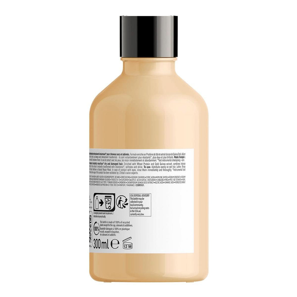 L'OréAl Professionnel Serie Expert Absolut Repair Gold, Champú Quinoa + Ducha y baño proteico Naty Shop