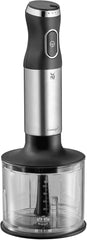 WMF Kult X Stabmixer Set 5-Teilig, Pürierstab, Schneebesen, Stampfer, Zerkleinerer, 600 Watt, Zauberstab Inkl. 700Ml Mixbehälter, Edelstahl Matt Madre e Hijo Naty Shop