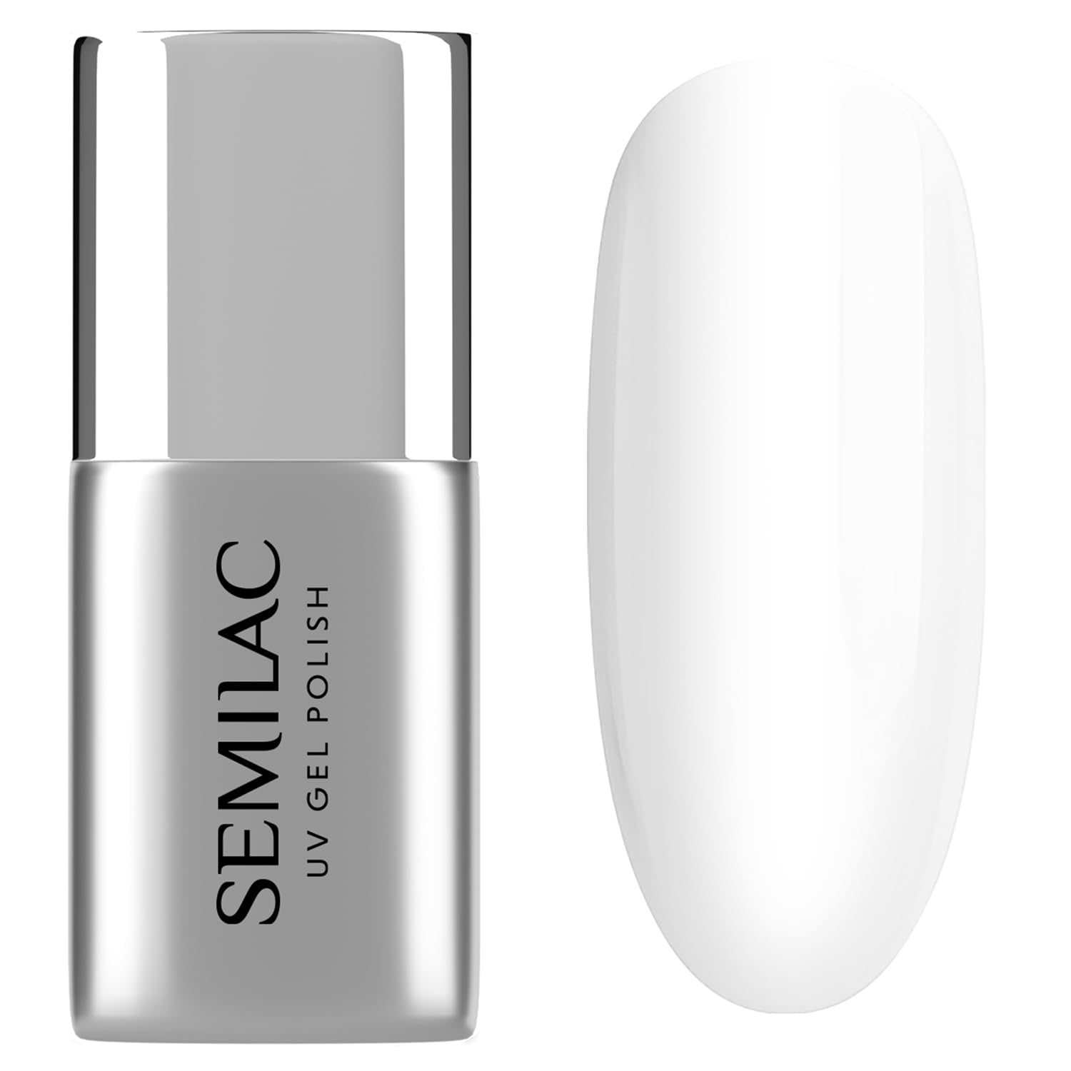 Semilac Top Coat Esmalte de Uñas 7ml, Innovador, UV/LED, Esmalte de Uñas Híbrido, Acabado Brillante, Protege, Transparente