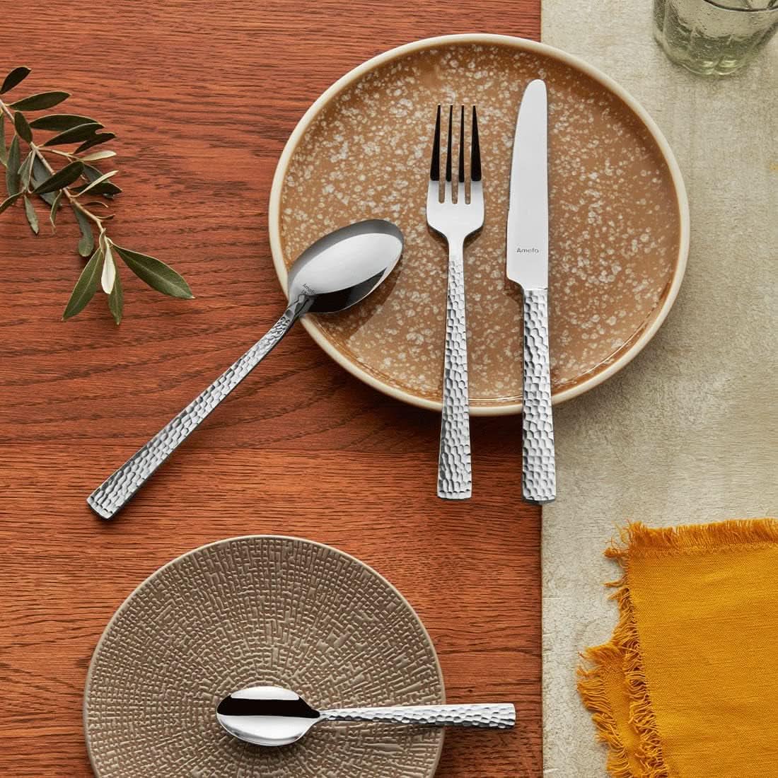 Juego de cubiertos Amefa Felicity, 24 piezas, para 6 personas, acero inoxidable 18/0 Cocina Naty Shop