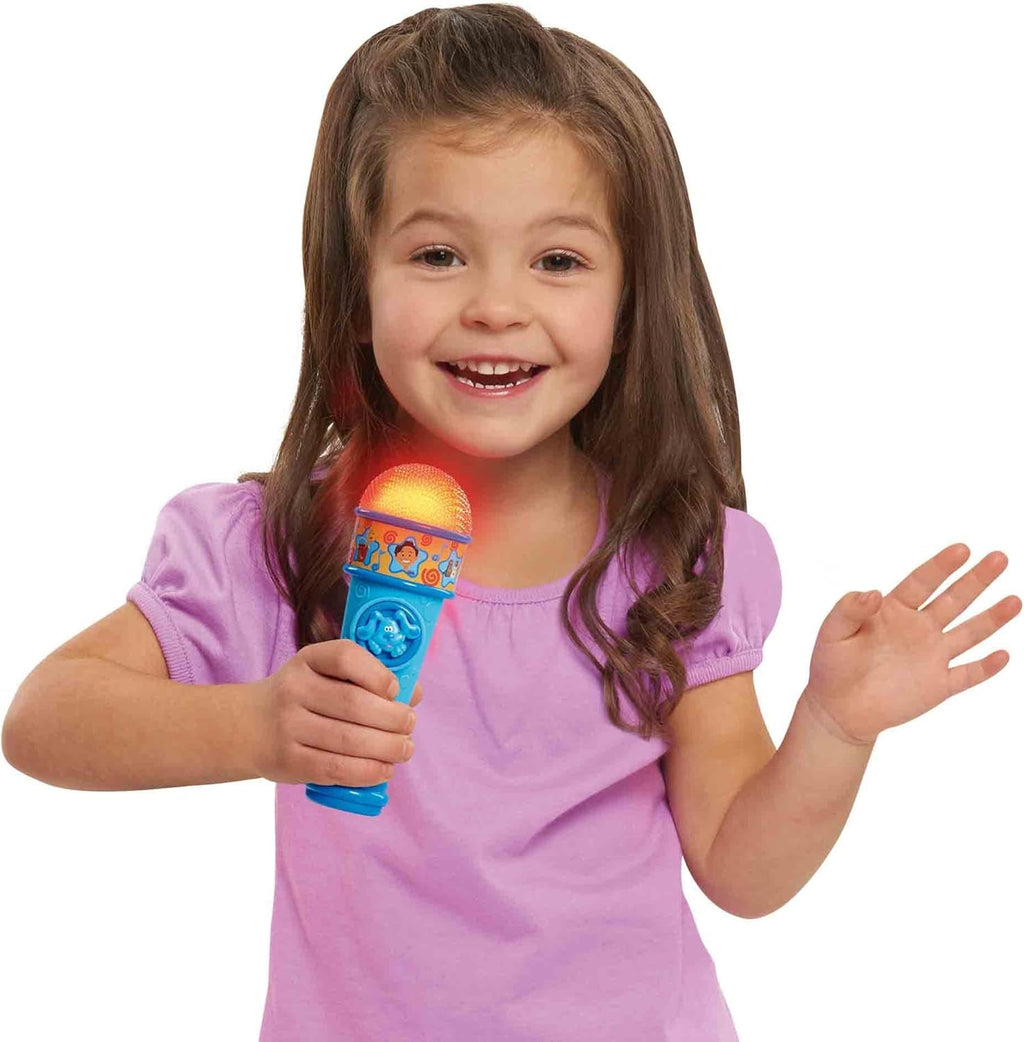 Blue and Tips, microfon albastru, jucărie pentru câini, Blues Clues, cu cântecul din seria de desene animate pentru băieți și fete de la 3 ani în sus, multicolor Jucarii Bebe Naty Shop