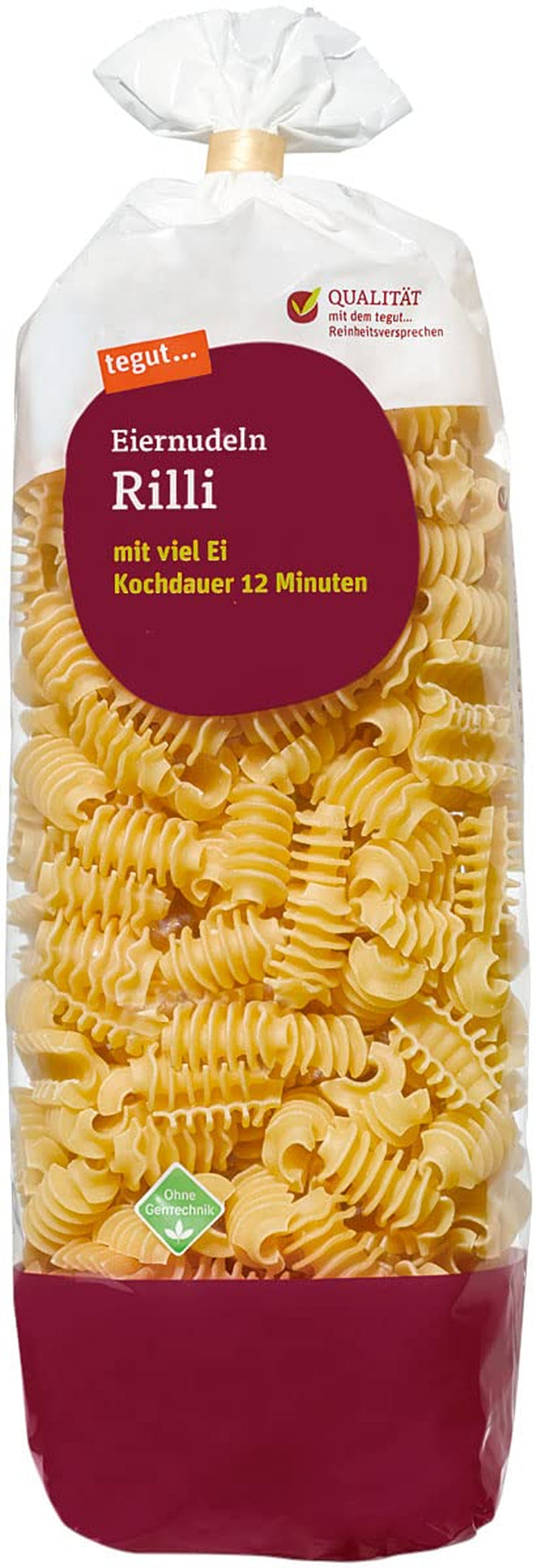 tegut... Fideos con huevo Rilli, 1 x 500 g