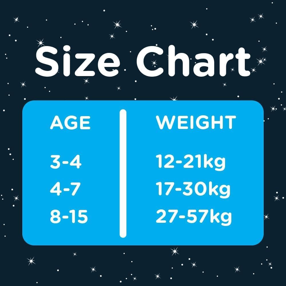 DryNites Pantalones de pijama para niños de 3 a 5 años 1 paquete (1 x 16 piezas)