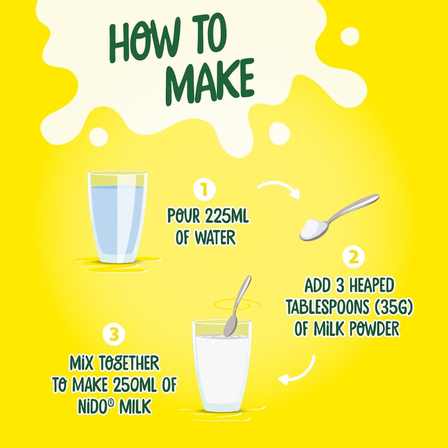 Vollmilchpulver instantáneo, sustituto de leche frische, para té y café, dosis de 1,8 kg