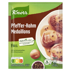 Medallones Knorr Fix Pfeffer-Rahm 3 porciones (1 x 35 g) | 35 gramos (1 paquete)