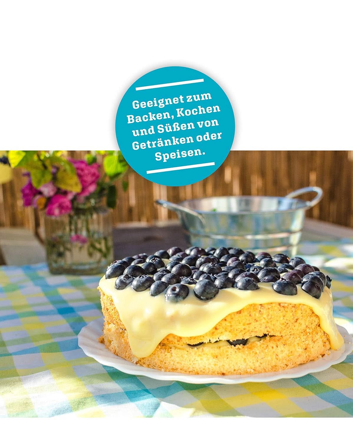 Eritritol + Stevia Sustituto natural del azúcar sin calorías 1:1, 1 Kg Edulcorantes Naty Shop